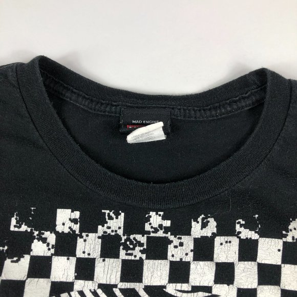 Mad Engine Marvel The Punisher Shirt Men's Medium Black & White Big Print Tee - Picture 4 of 10